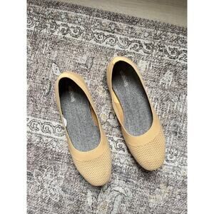 Allbirds Tree Breezers Knit Ballet Flats 8.5 Beige Tan Slip On Comfort‎ Minimal